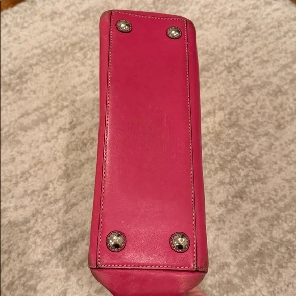 Vintage Coach  Pink Leather Tote Purse
Turnlock Satchel Shoulder Bag - Picture 11 of 16